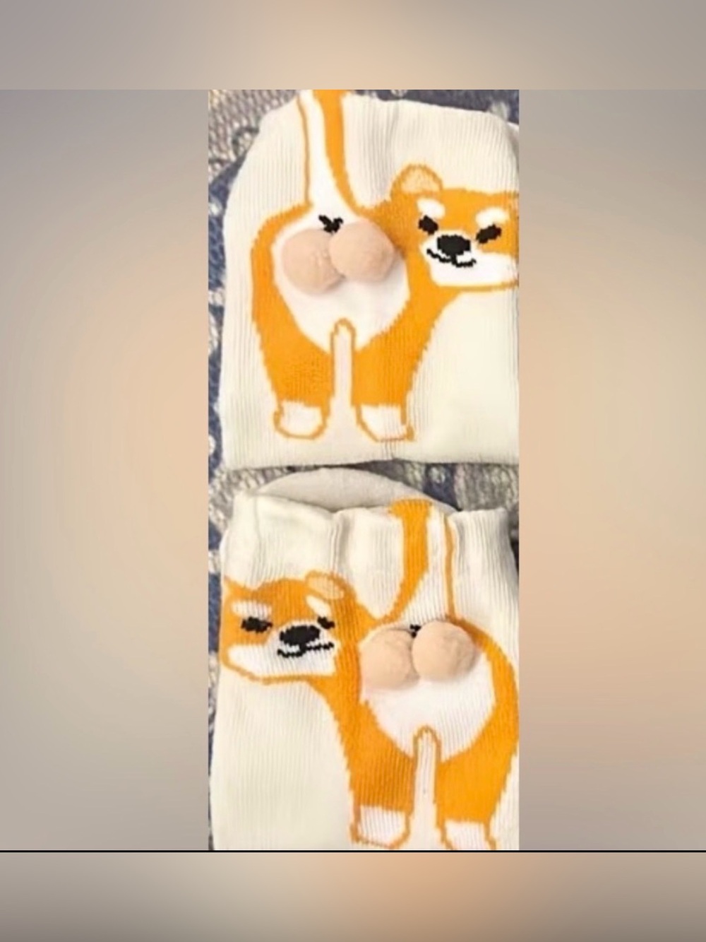 Cute Dog Design Socks (Colors may differ slightly from picture) - Picture 2 of 3